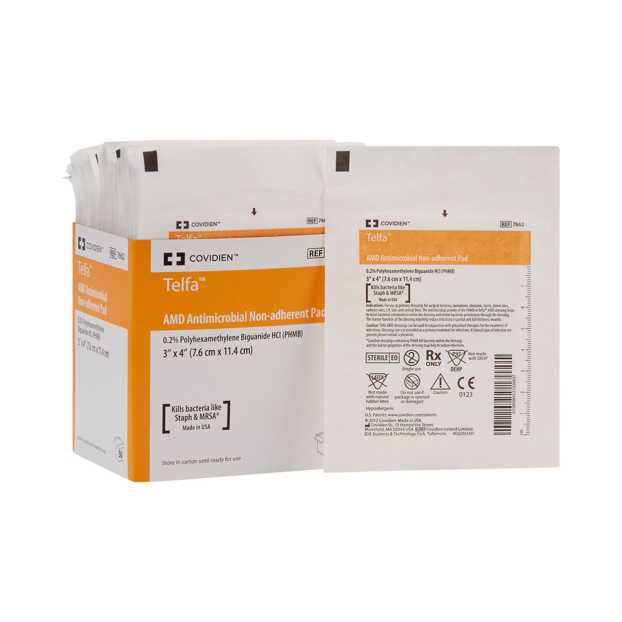 Telfa™ Impregnated Antimicrobial Dressing, 3 x 4 Inch