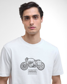 T-shirt con stampa Morris Motorbike 