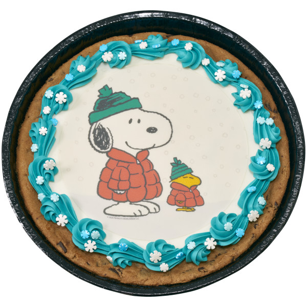 Peanuts® Snoopy® and Woodstock® in Puffer Jacket PhotoCake® Edible Image®