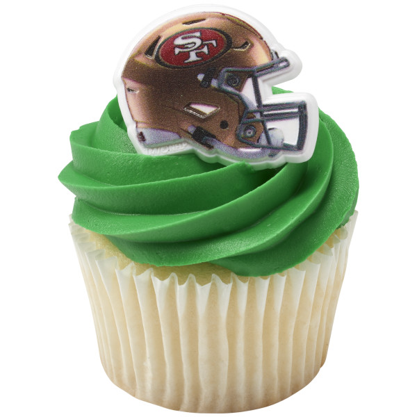 NFL Team Helmet Cupcake Rings