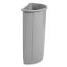 Rubbermaid Commercial, Untouchable, 21 gal, Resin, Gray, Round, Receptacle