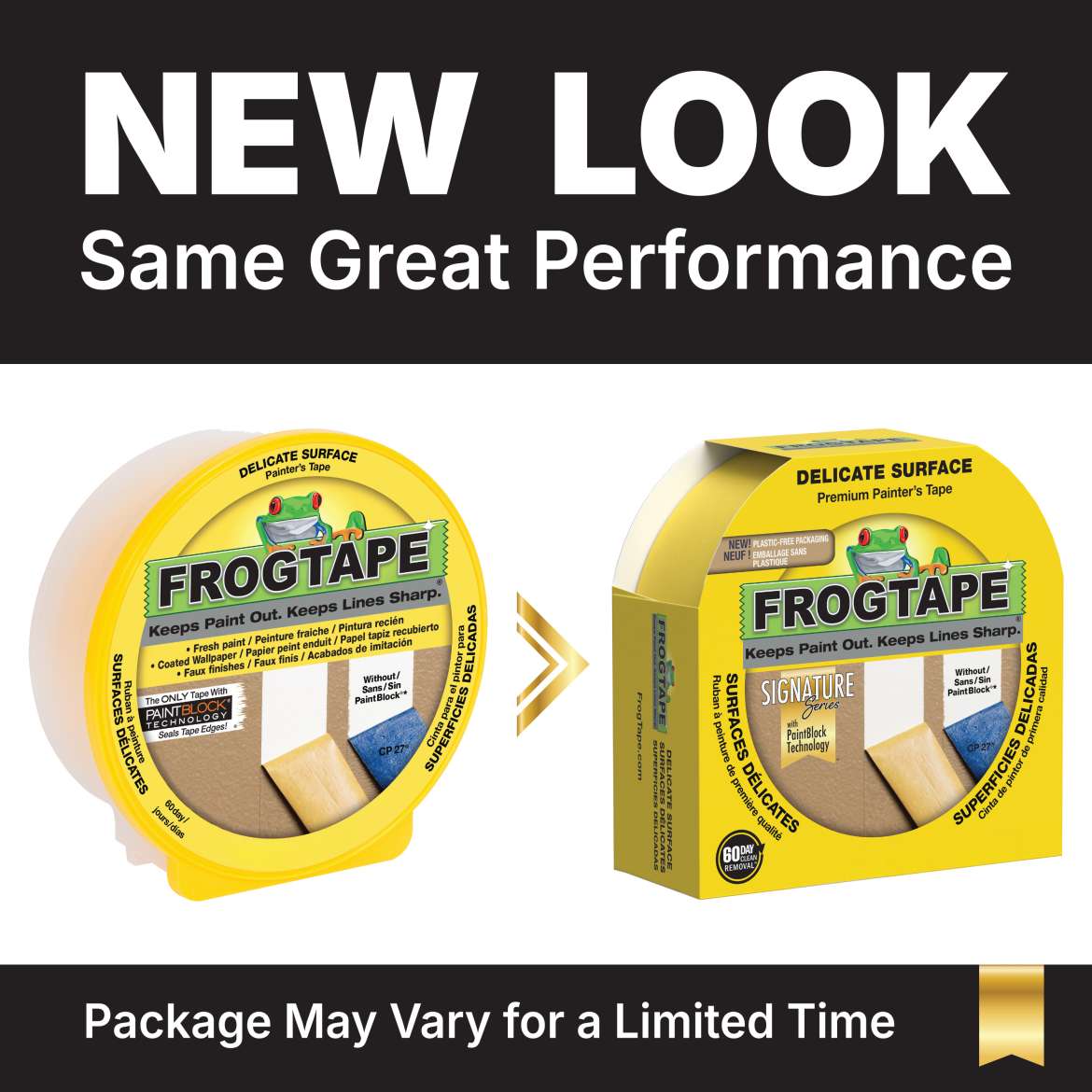 FrogTape<sup>®</sup> Delicate Surface Painter's Tape Application Image 2