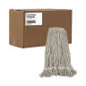 Boardwalk, Pro Loop Cotton Looped-End Wet Mop Head with 1" Headband, 24 oz, White
