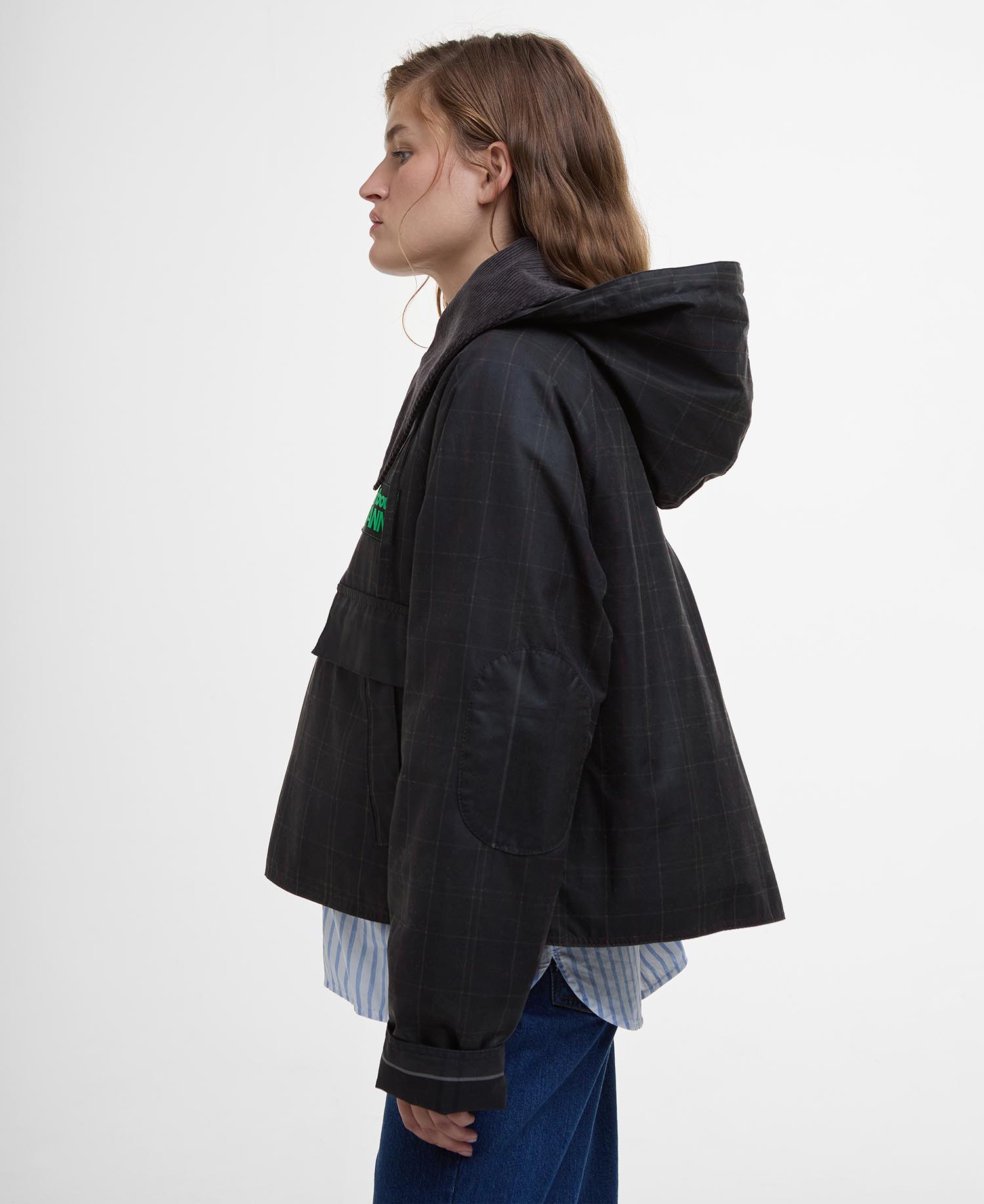Barbour x GANNI Tartan Waxed Anorak image number 4