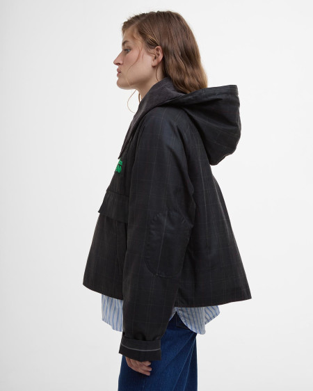 Barbour x GANNI Tartan Waxed Anorak