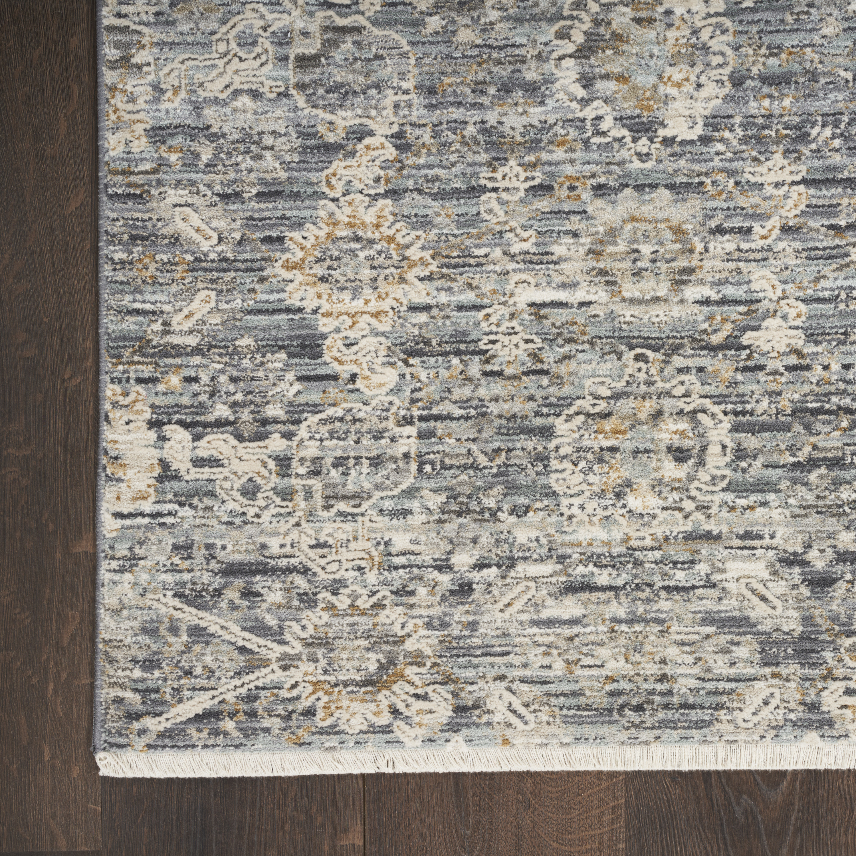 Nourison Lynx 7'10" x 10'1" Charcoal Vintage Indoor Rug