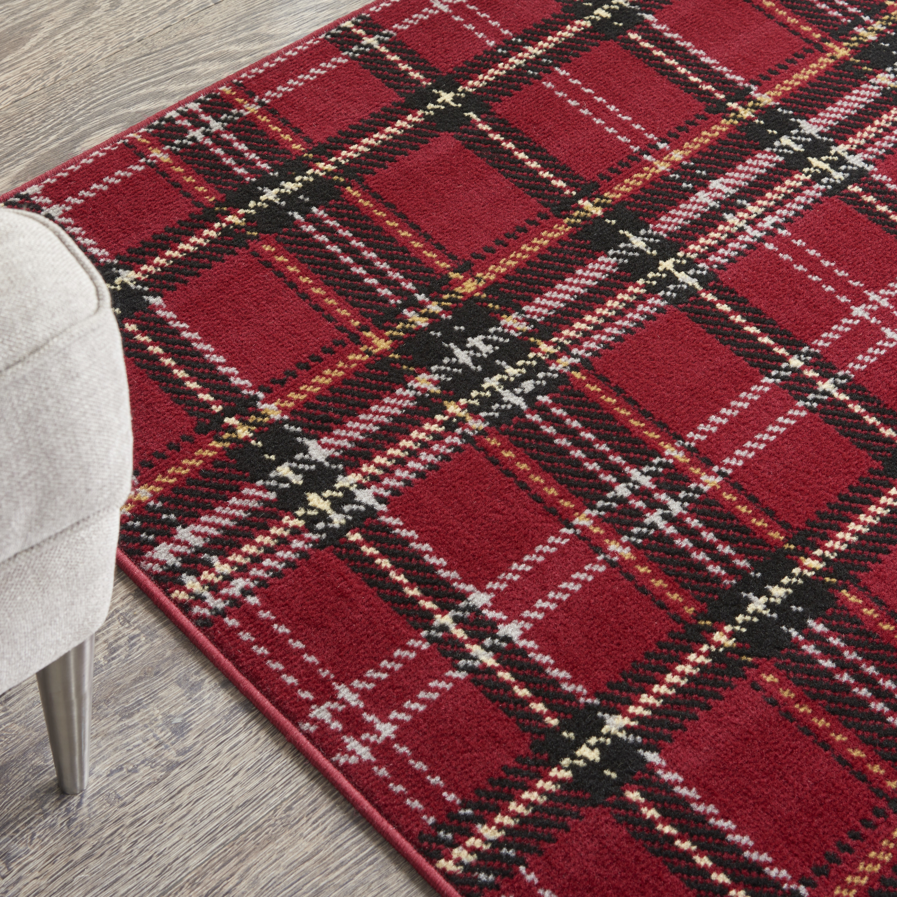 Nourison Grafix 3' x 5' Red Rustic Indoor Rug