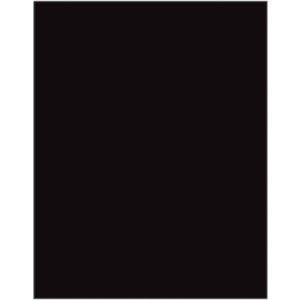 Premium Coated Poster Board, Black, 22" x 28", 25 Sheets