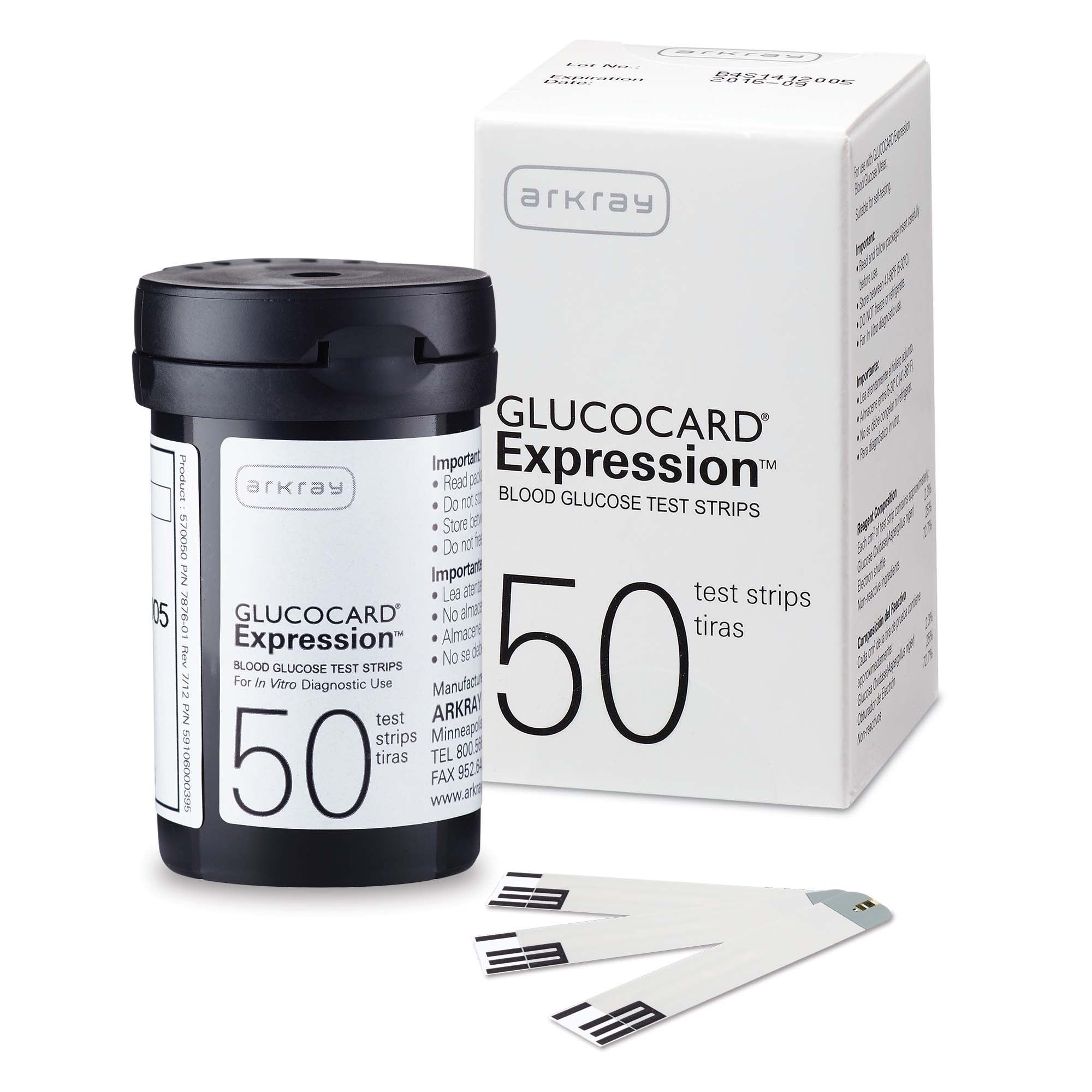 Blood Glucose Test Strips Glucocard® 50 Strips per Pack For Glucocard Blood Glucose Monitoring Meter