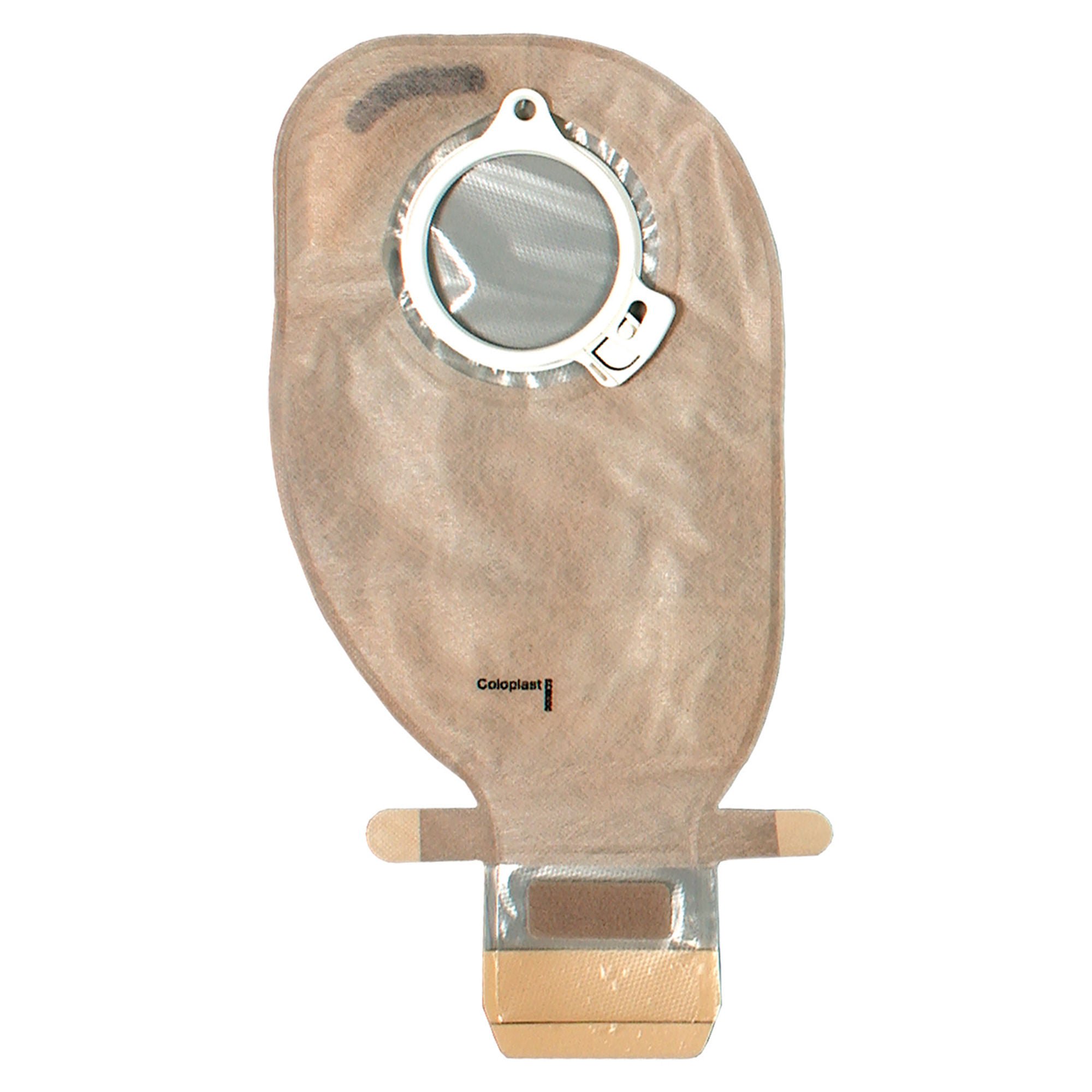 Assura® Original Two-Piece Transparent Colostomy Pouch, 60 mm Flange, Blue Match