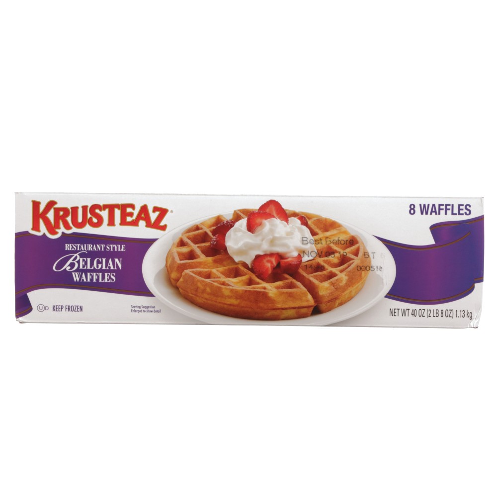 KRUSTEAZ Belgian Waffle 5 oz. / 1/ 8 Ct. Conagra Foodservice
