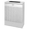 Rubbermaid Commercial, Silhouettes, Large, 22.5 gal, Metal, Stainless Steel, Rectangle, Receptacle