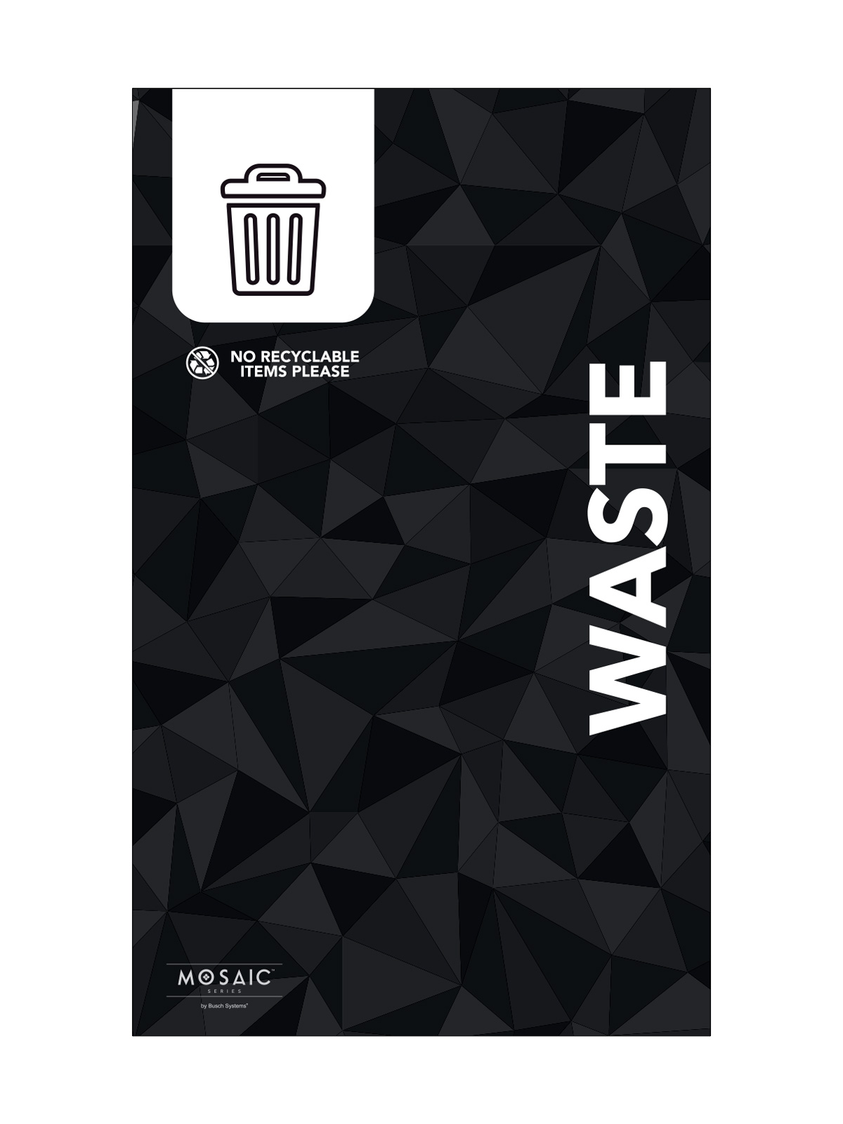 MOSAIC (1) – Body Sign – Waste – Black