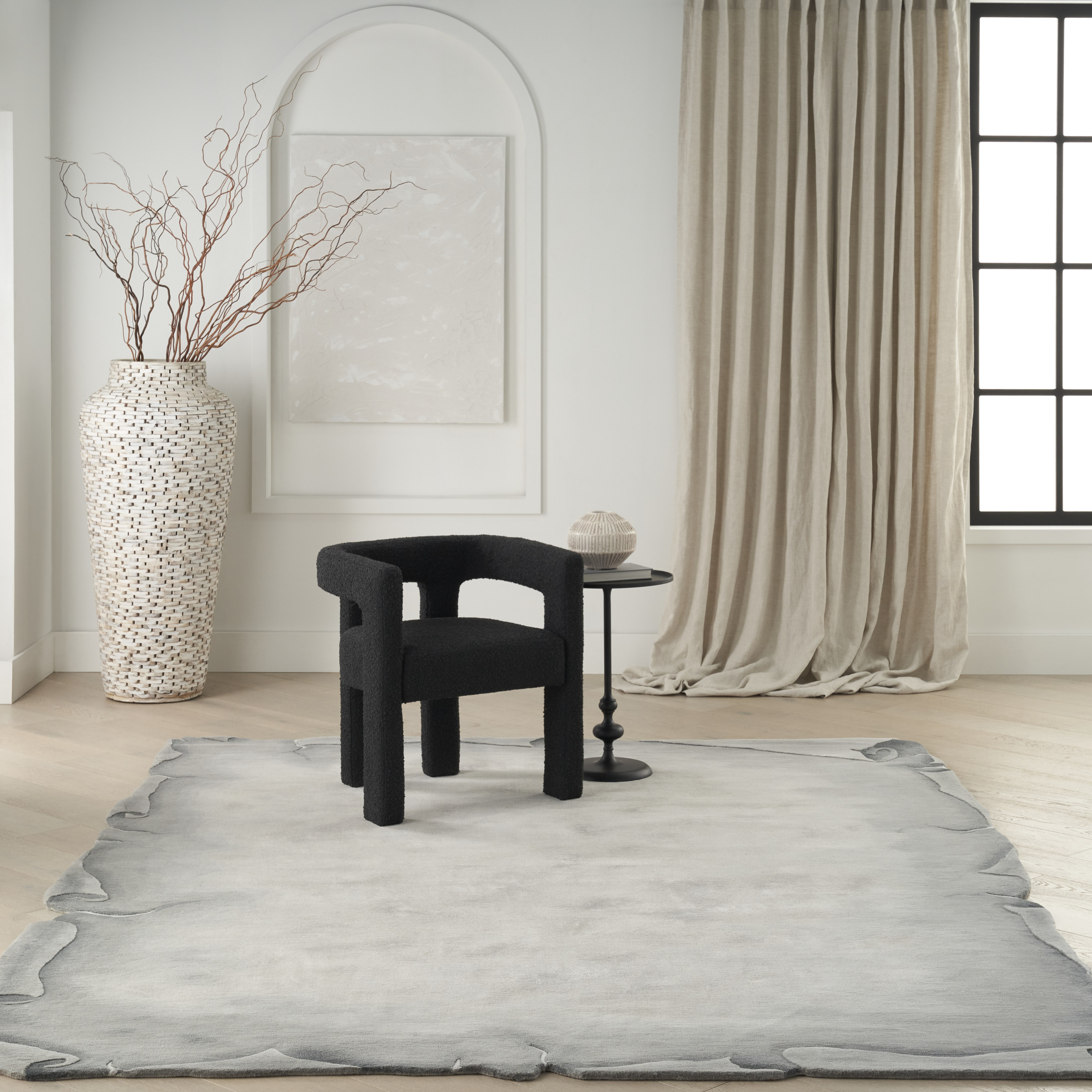Nourison Limted Edition 7'9" x 9'9" Grey Modern Indoor Rug