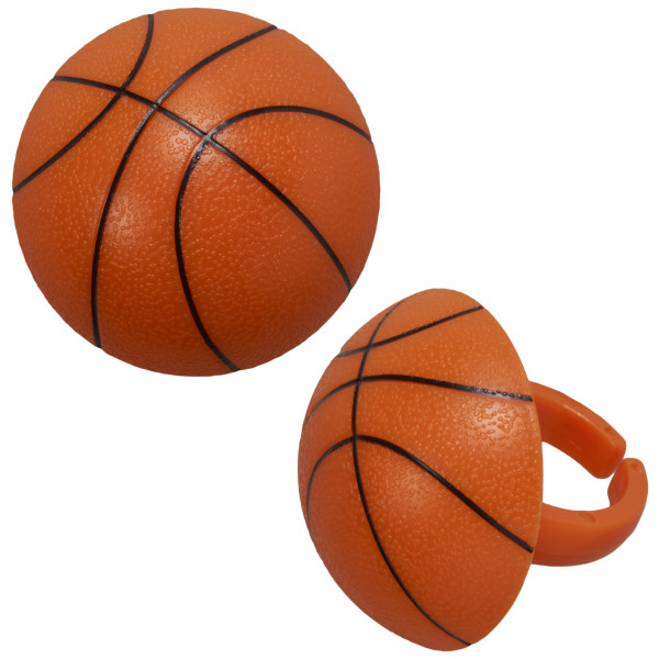 3D Basketball Cupcake Rings