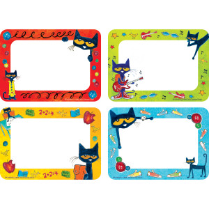 Etiquetas/etiquetas con nombre de Pete the Cat®, paquete de 36