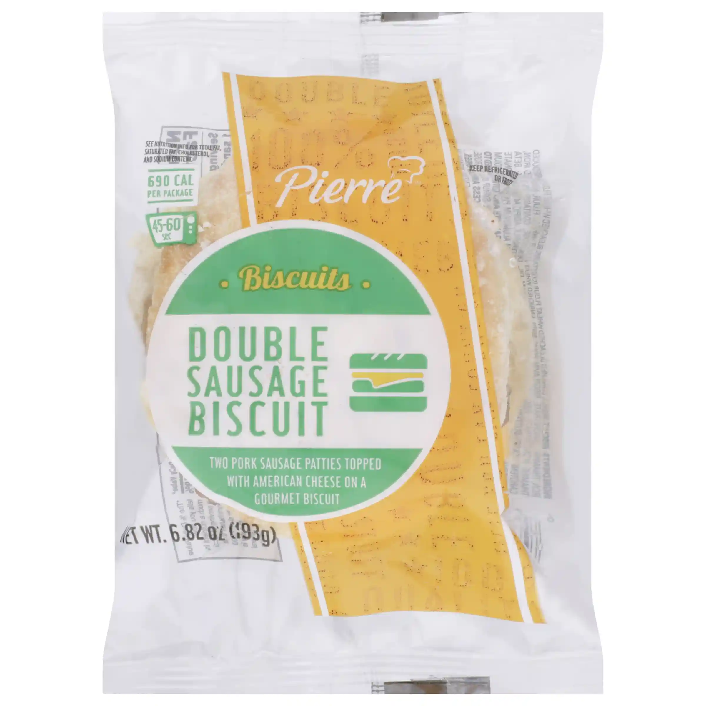 AdvancePierre™ Double Pork Sausage and Cheese on a Biscuit_image_2