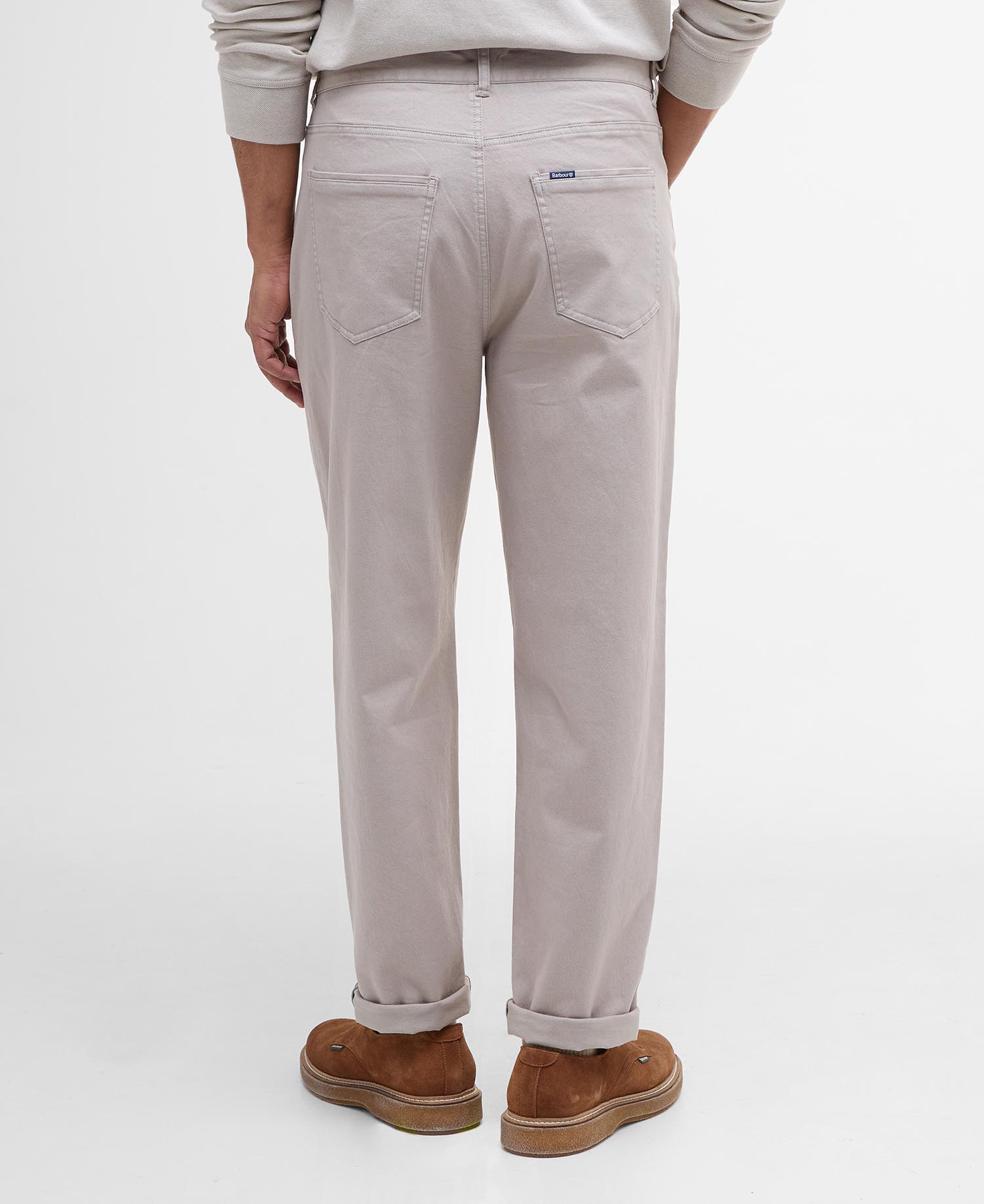 Pantaloni in tessuto stretch lavato dalla vestibilità regular image number 2
