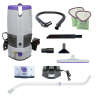ProTeam, GoFree Flex Pro II w/ Xover Multi-Surface Telescoping Wand Tool Kit, 14", Backpack Vacuum