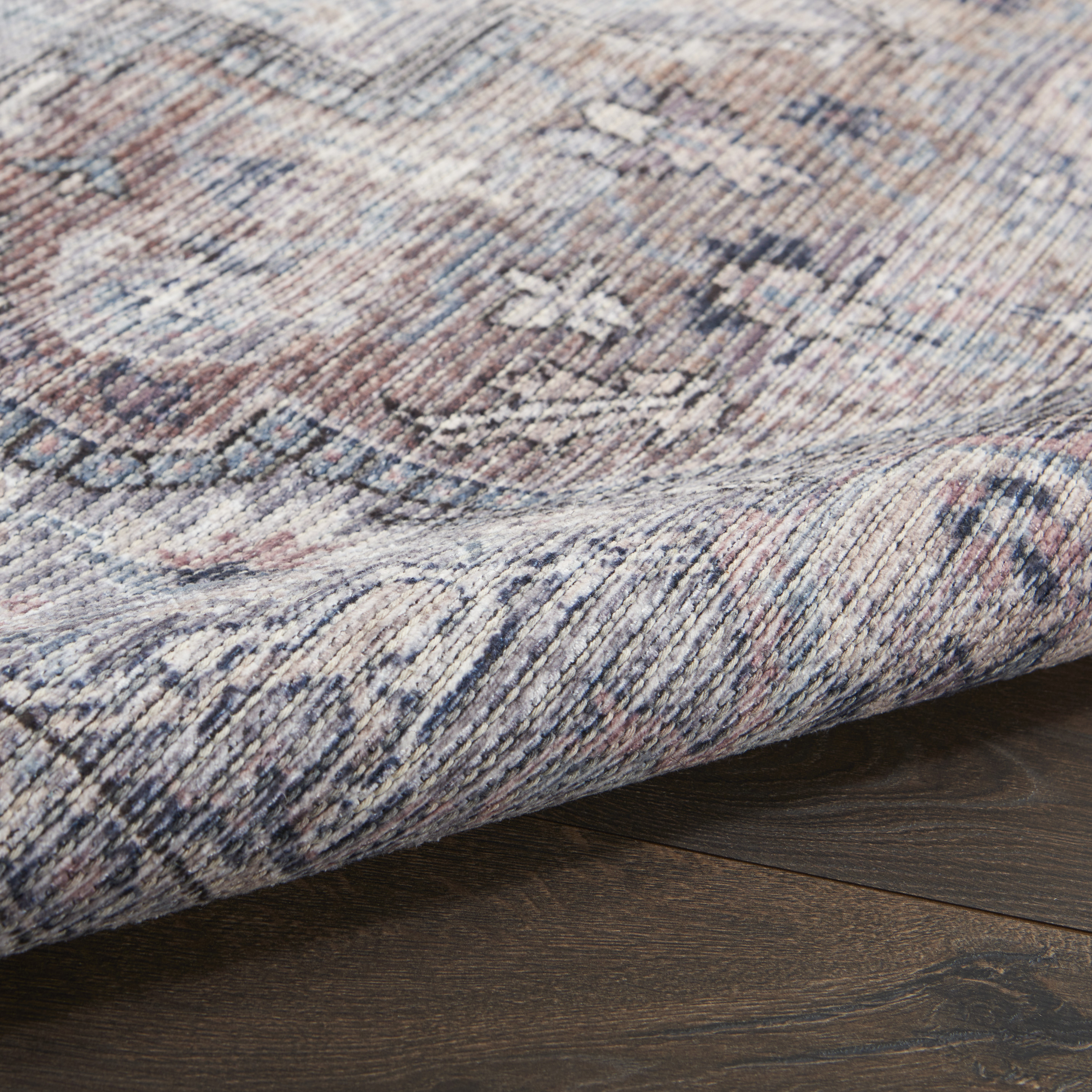 Nourison New Concept Washables 6' x 9' Grey Vintage Indoor Rug