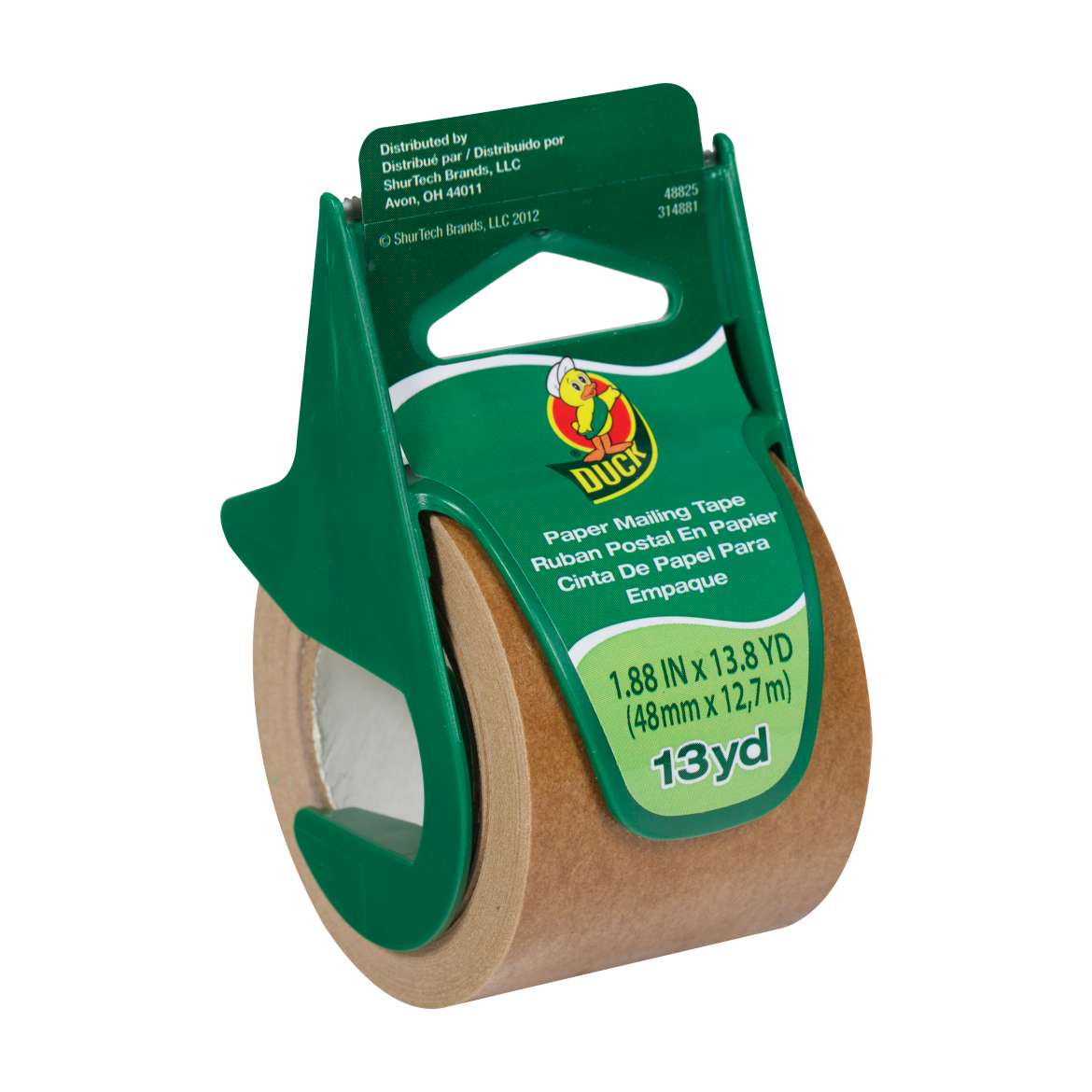 Duck® Brand Paper Mailing Tape - Tan, 1.88 in. x 13.8 yd. Image