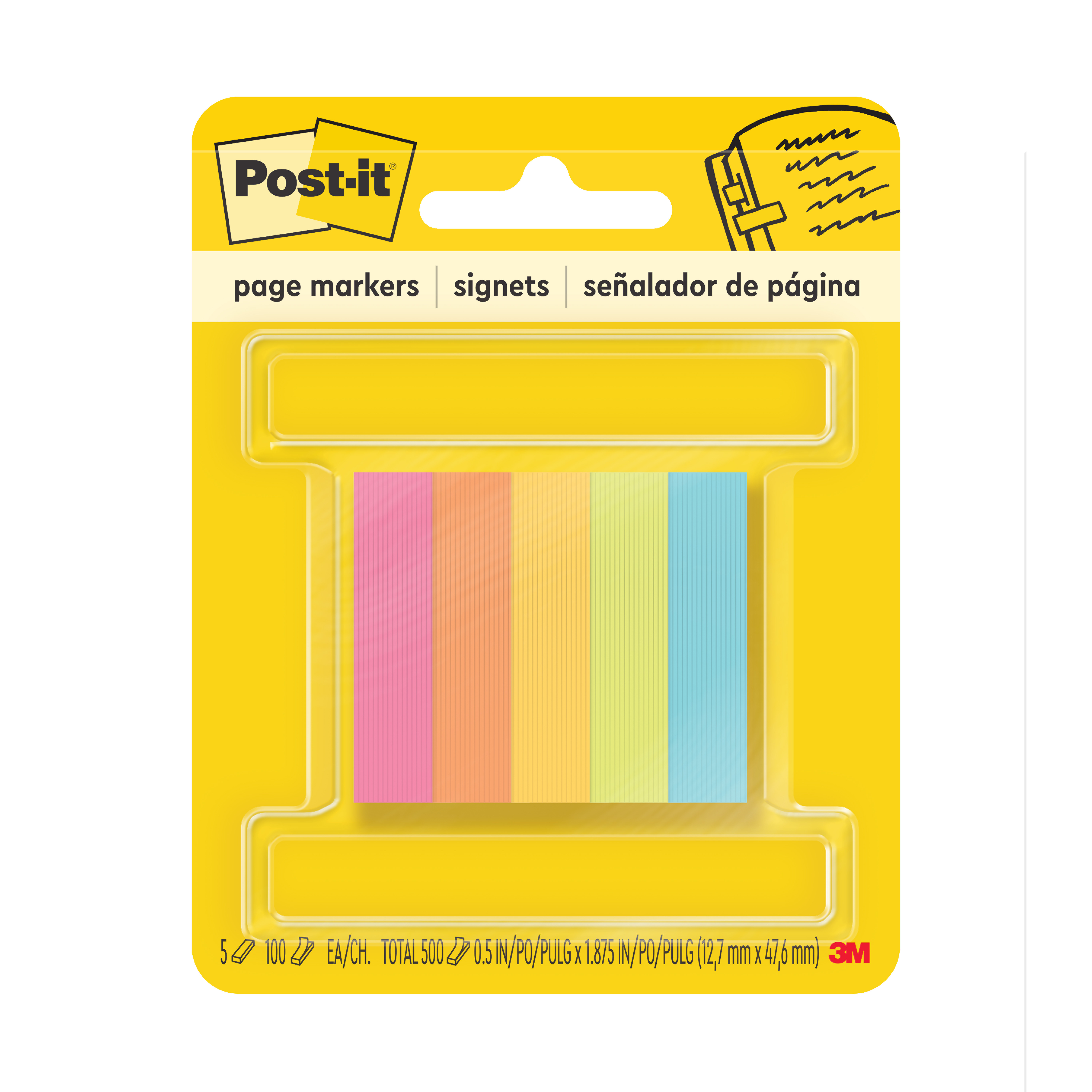 SKU 7100247678 | Post-it® Page Markers 670-5AN