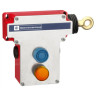 Preventa™ XY2 Series E-Stop Rope Pull Switch Zamak 10A 24 to 130V ac 6kV 2NC/2NO Contact Slow Break Action Red