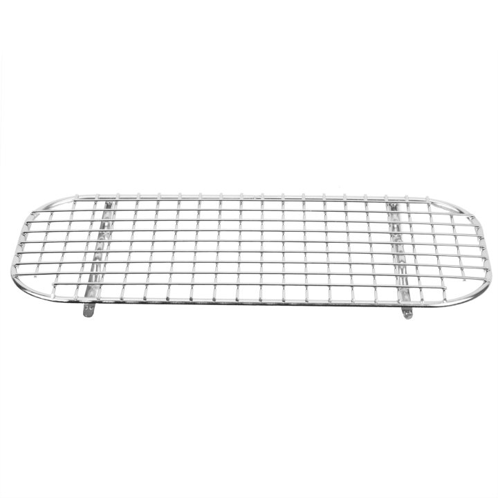 Third-size Super Pan V® stainless steel wire cooling grate