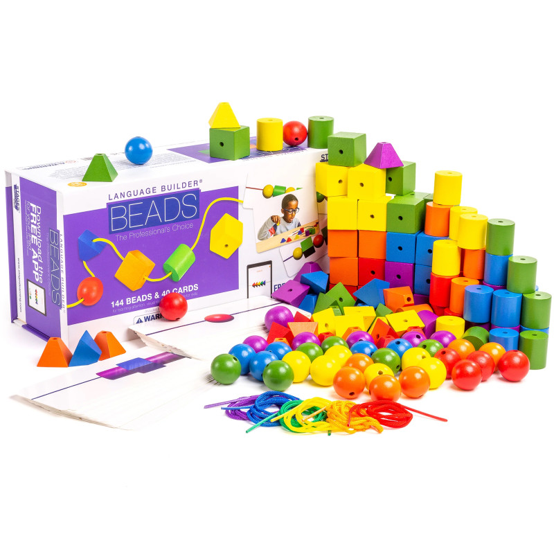 Language Builder® Stringing Beads, Home Set of 144