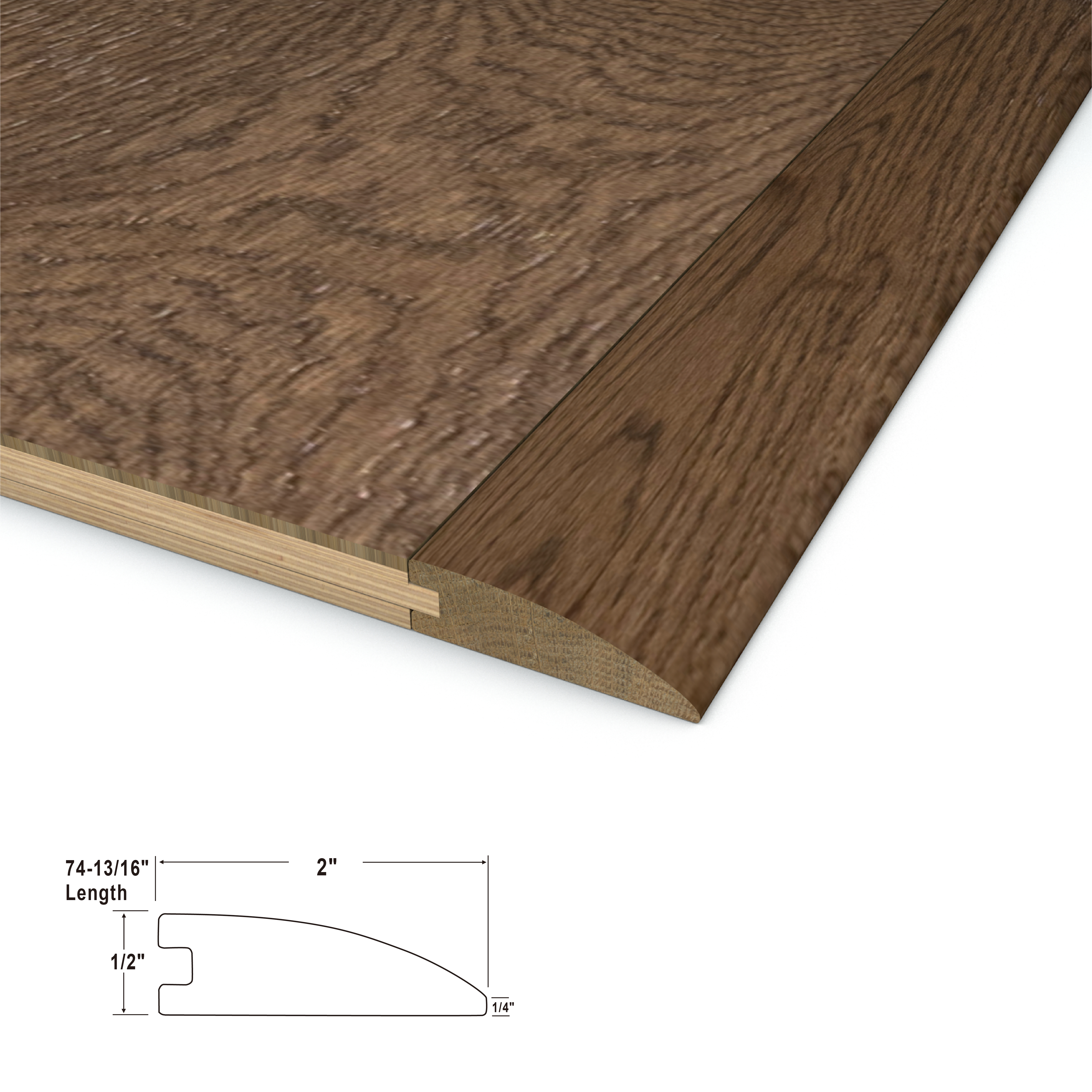 Cellar Door Cali Hardwoods Reducer Flush view 3