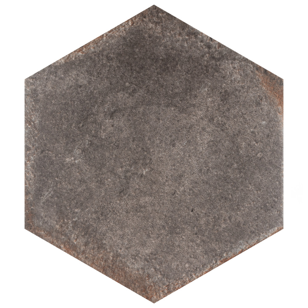D’Anticatto Hex Notte 11 in. x 12-3/4 in. Porcelain Floor and Wall Tile