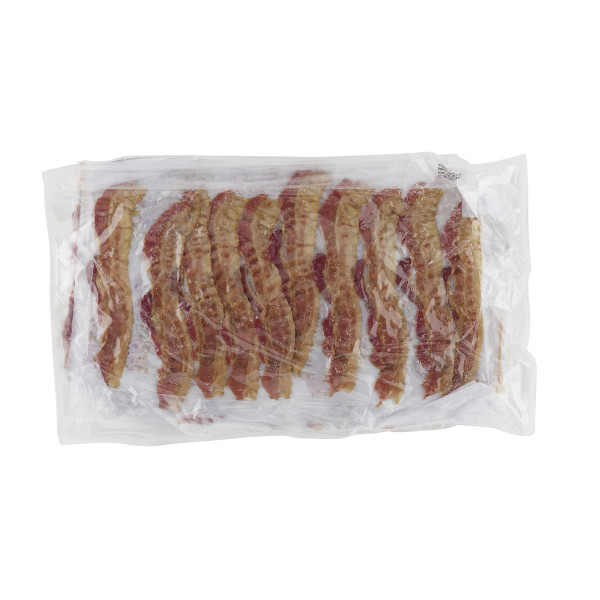 FAST 'N EASY(r) Bacon, Fully Cooked, Applewood Smoked,  300 slice . C1CB - Front Center Inner Pack (Hi Res)