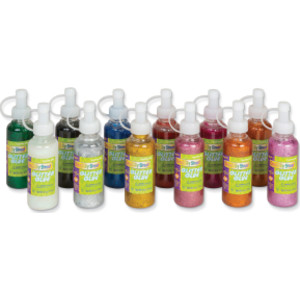 Glitter Glue, Assorted Sparkling, 4 fl. oz., 12 Bottles