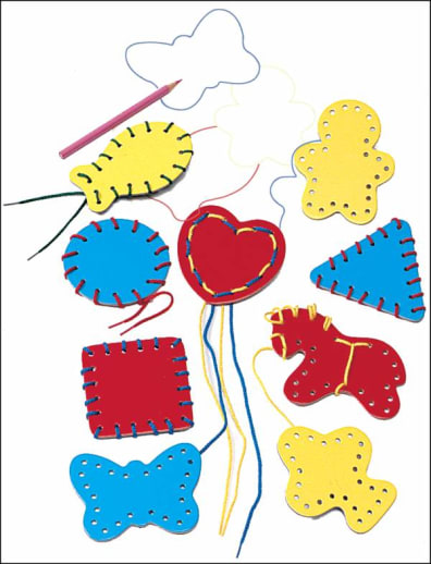 Lacing and Tracing Simple Shapes Set