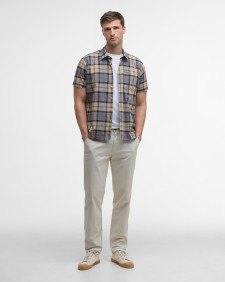 Gordon Short-Sleeved Tailored Shirt Dress Tartan