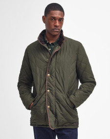 Shoverler Quilted Jacket Dark Olive