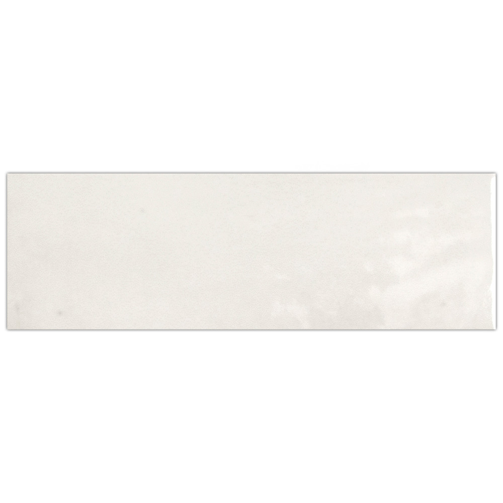 Coco Glossy Cloud White 2 in. x 5-7/8 in. Porcelain Wall Tile
