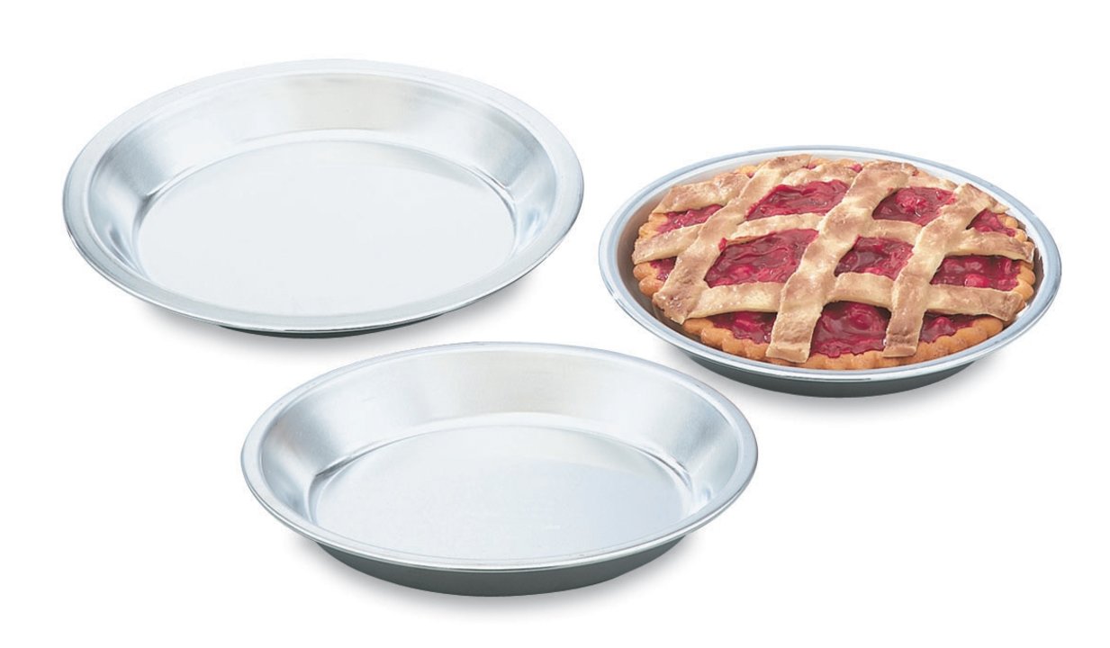 9-inch Wear-Ever® aluminum pie plate in natural finish