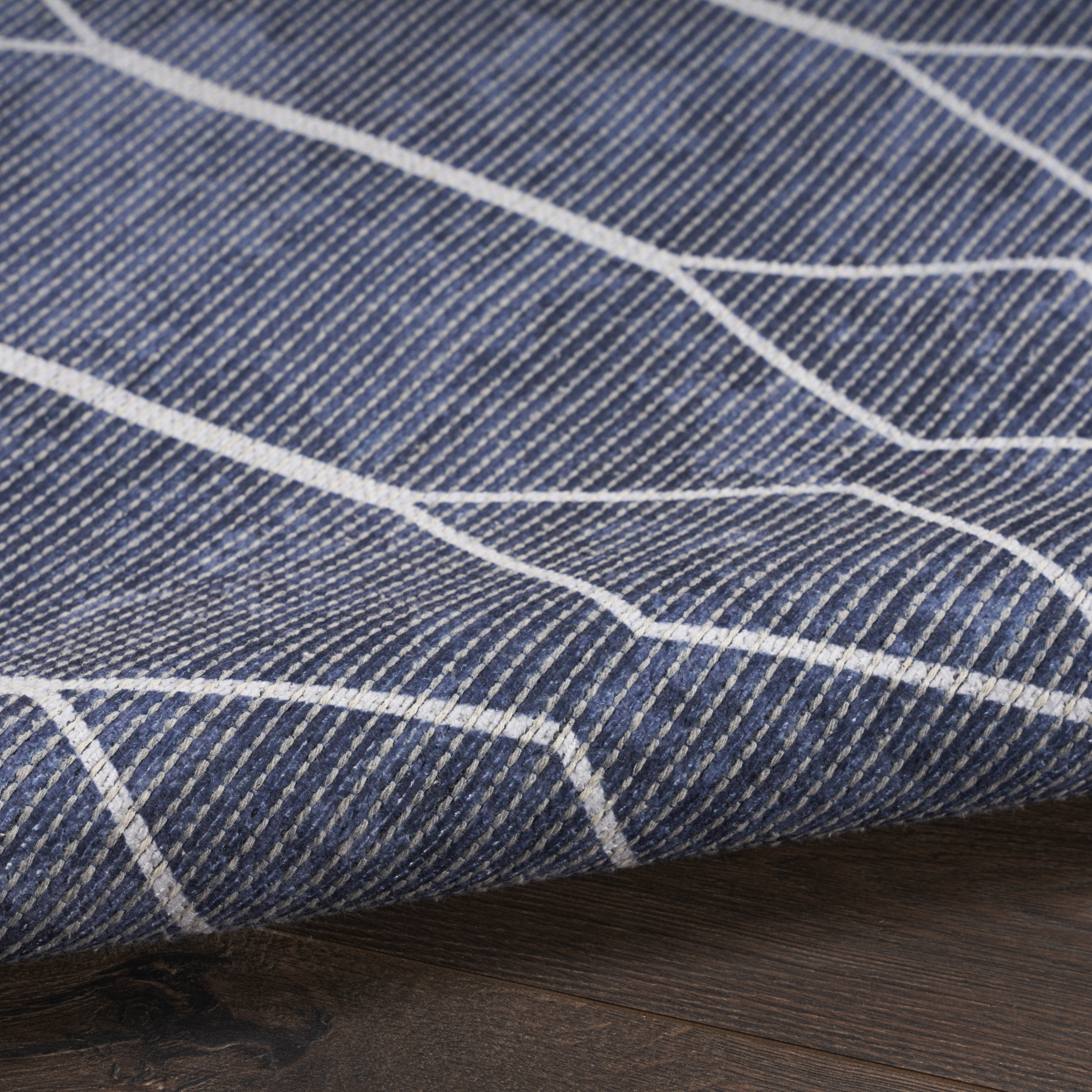 Nourison New Concept Washables 4' x 6' Navy Modern Indoor Rug