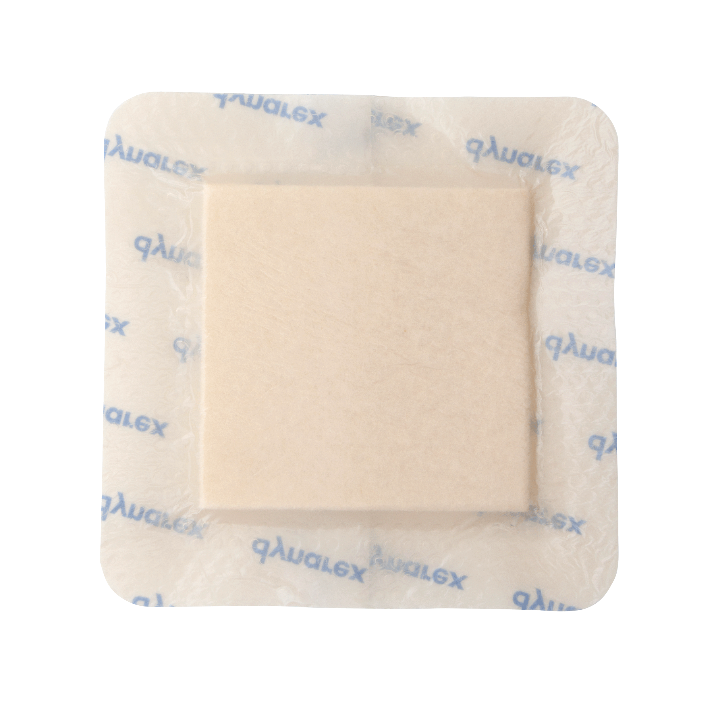 SiliGentle™ AG Silver Silicone Bordered Foam Dressing - 4 x 4in