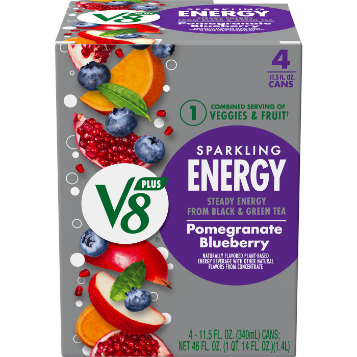 Sparkling Pomegranate Blueberry Juice Energy Drink