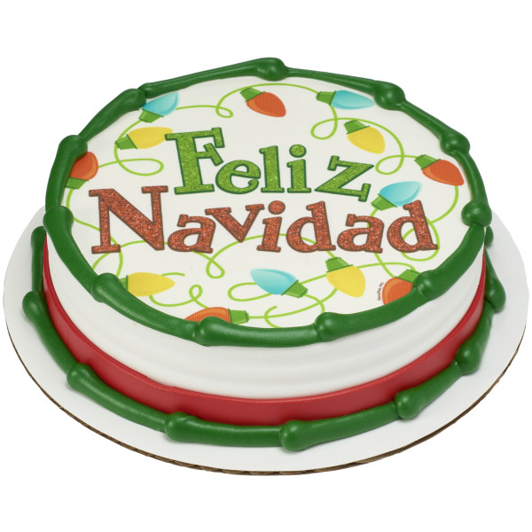 Playful Feliz Navidad PhotoCake® Edible Image®