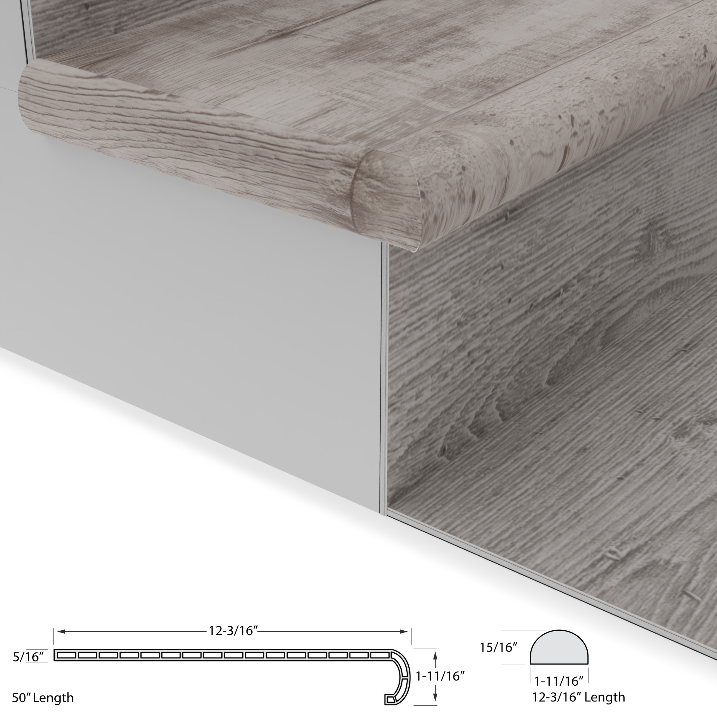Gray Ash Tread w/ Cap Universal view 4