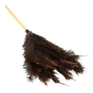 Impact, Economy 34" Ostrich Feather Duster, Ostrich Feather, Brown/Gray, 16.5 in