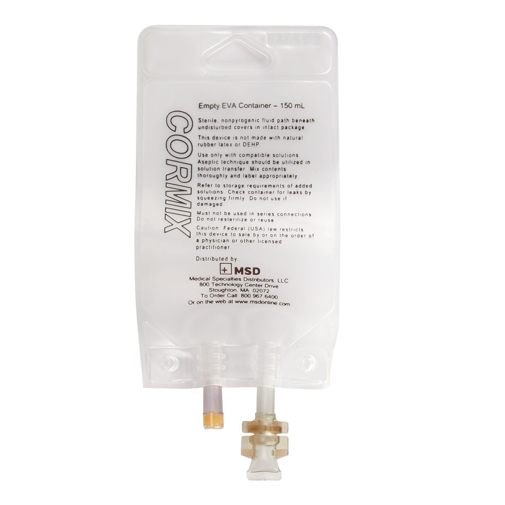 McKesson Brand BAG, EVA 2-PORT W/O LEGS 150ML(50/CS)