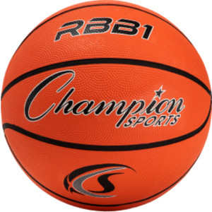 Rubber Basketball, Official Size 7, Orange