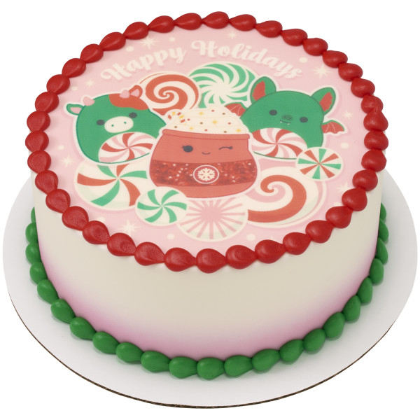 Squishmallows Holiday Squad PhotoCake® Edible Image®