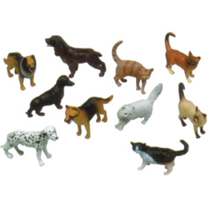 Pets Animal Playset, Set of 10