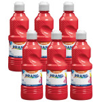 Prang&reg; Ready-to-Use Tempera Paint, Red, 16 oz, Pack of 6 DIX21601-6