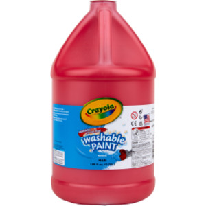 Washable Paint, Red, Gallon